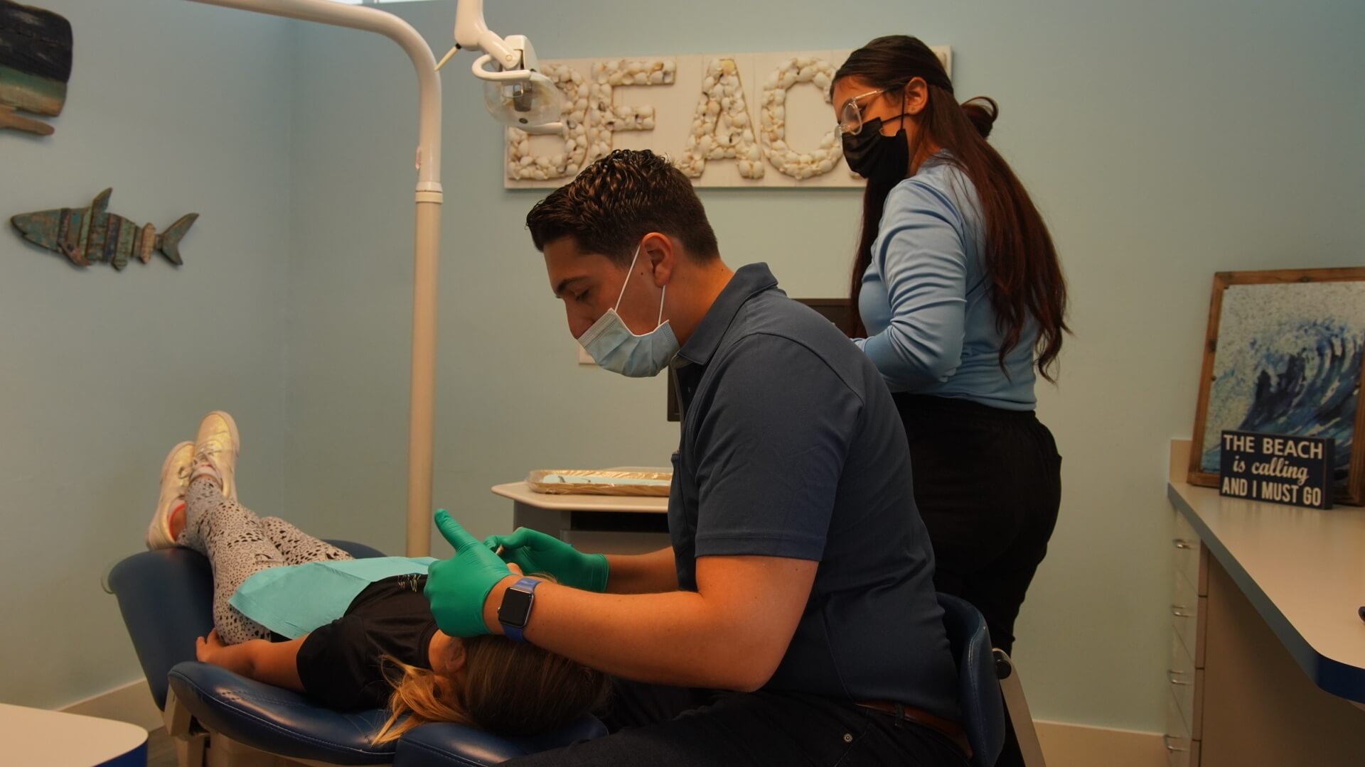 Dr. Izzy during an exam - Izzy's Kidz Dentistry